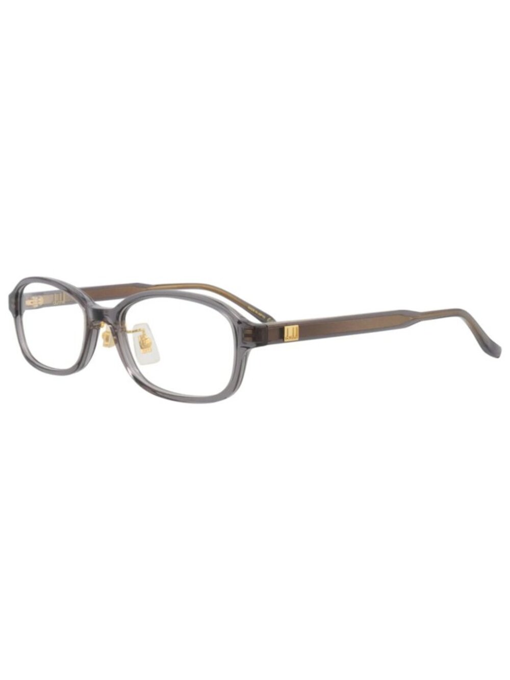 New Dunhill Women's Eyeglasses Round Oval Acetate Frame Mens Grey Grey